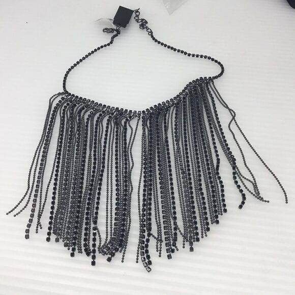 Cristabelle Ball Chain Bib Necklace (E2) - Picture 4 of 5